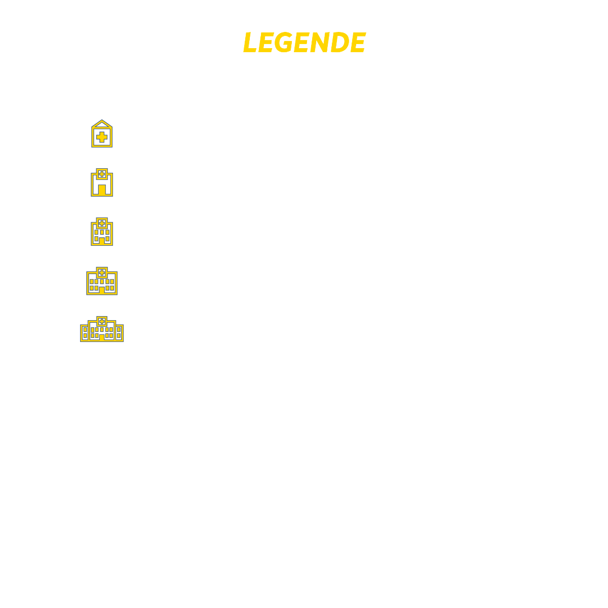 Legende mit Erklärung zu den Symbolen (PVE, KSF, KGF, KSPF und KZF)