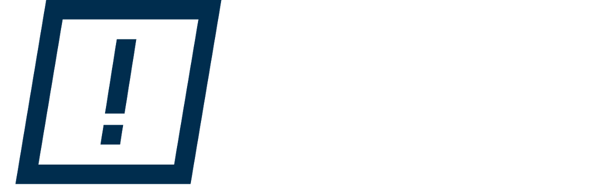 Symbol mit Rufzeichen, daneben der Text: 