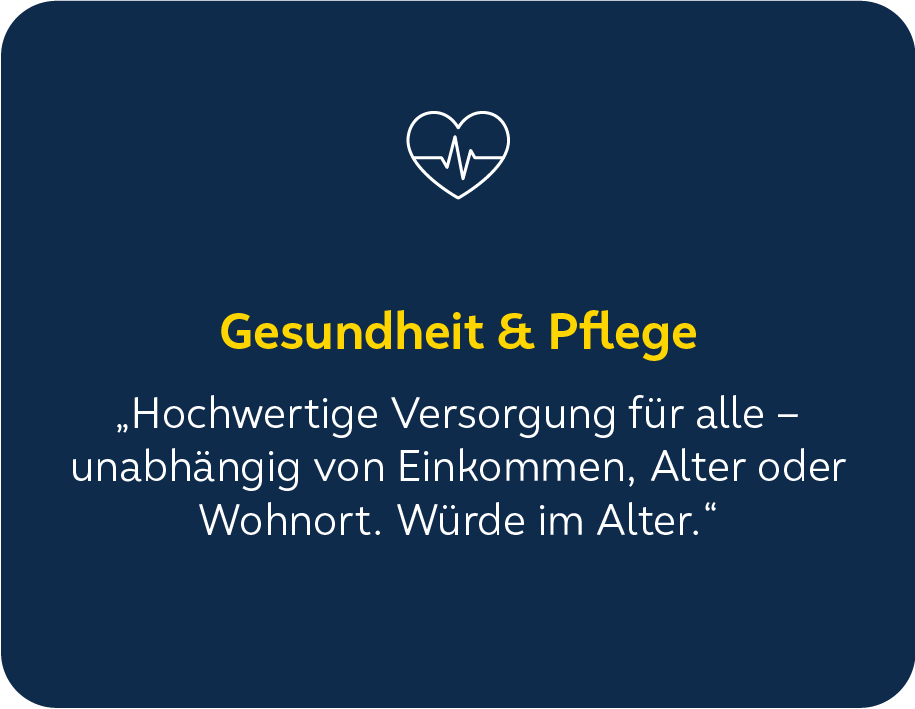 Gesundheit und Pflege