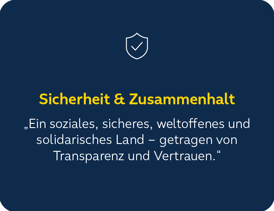 Sicherheit und Zusammenhalt