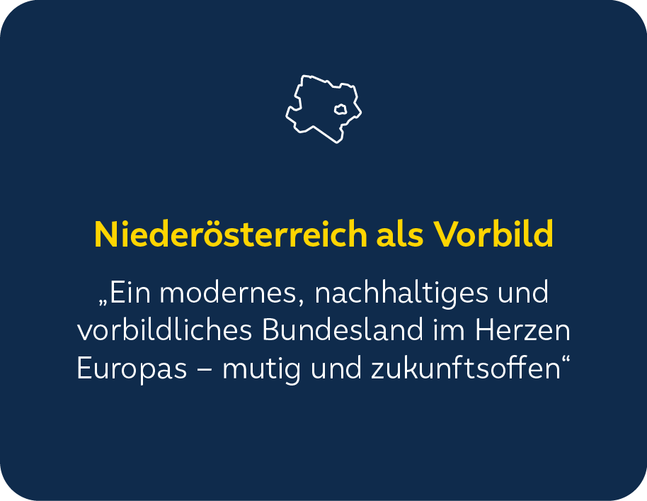 Niederösterreich als Vorbild