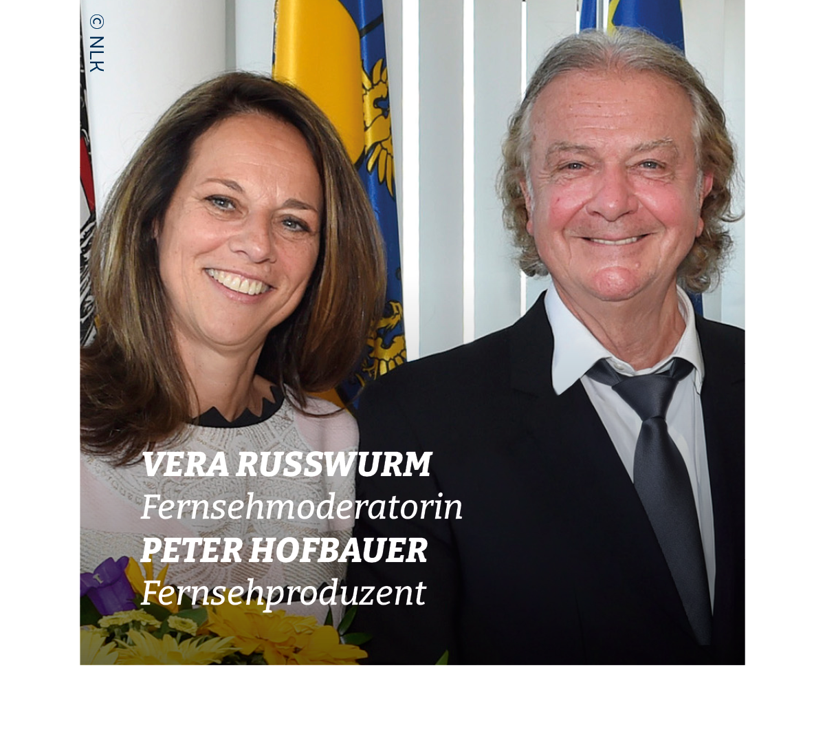 Vera Russwurm, Fernsehmoderatorin, Peter Hofbauer, Fernsehproduzent